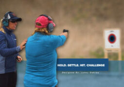 Lanny Oakley on outdoor range training new shooter on Hold Settle Hit Challenge
